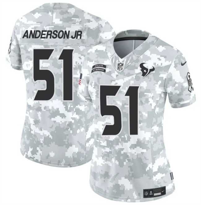 Women%27s Houston Texans #51 Will Anderson Jr 2024 F.U.S.E Arctic Camo Salute To Service Limited Stitched Jersey Dzhi->indianapolis colts->NFL Jersey